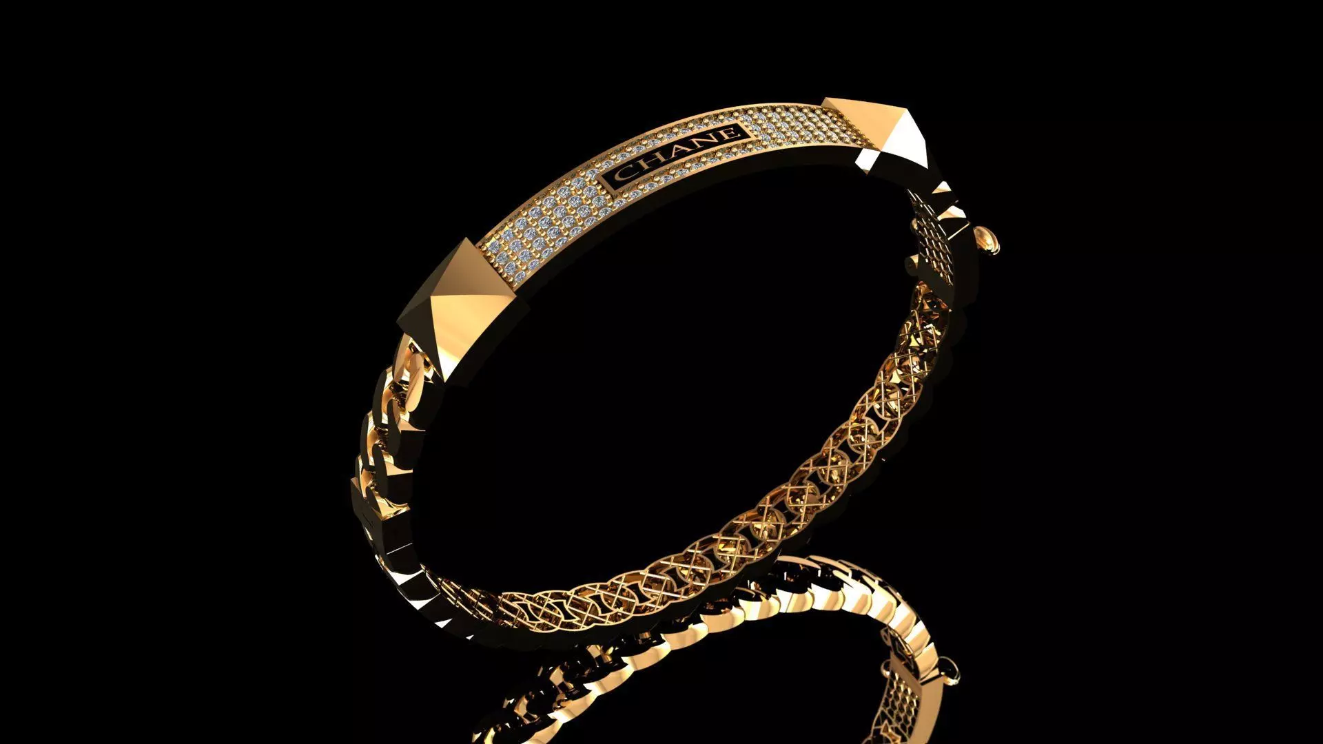 elegant bracelet model 3D print model_0