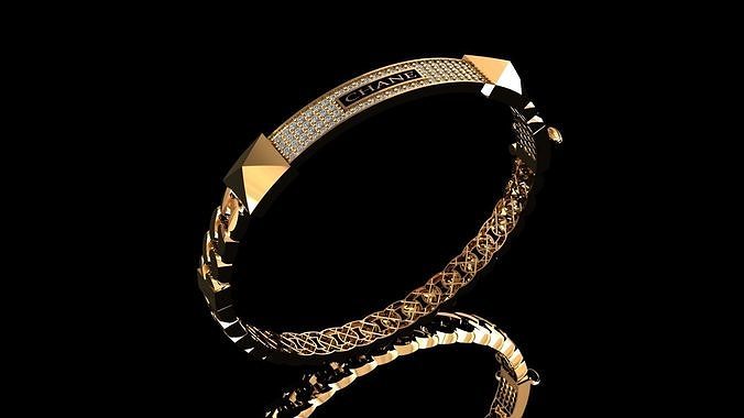 elegant bracelet model 3D print model