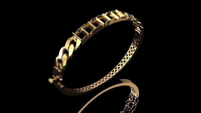 elegant bracelet model 3D print model
