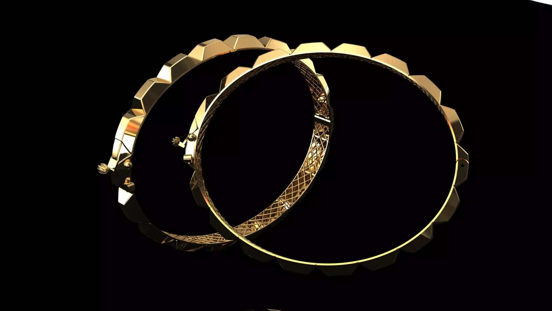 elegant bracelet model 3D print model_0