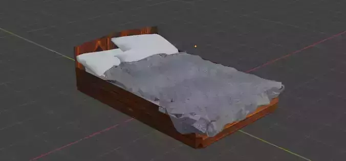 Bed Low Poly Good for any room
