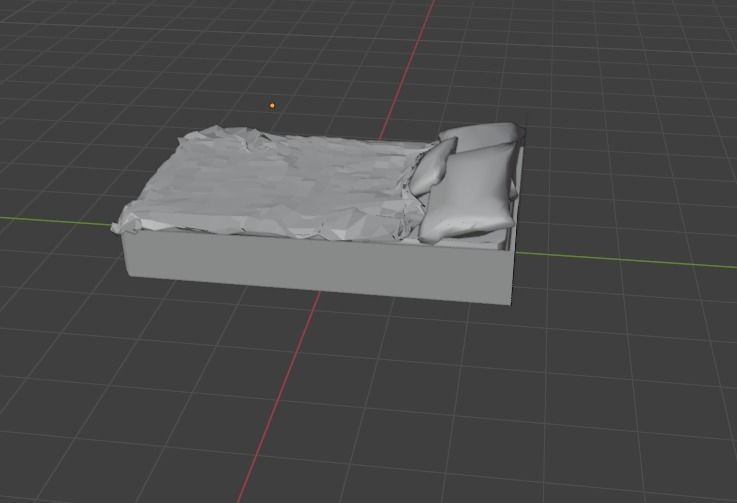 Bed Low Poly Good for any room Free low-poly 3D model_20