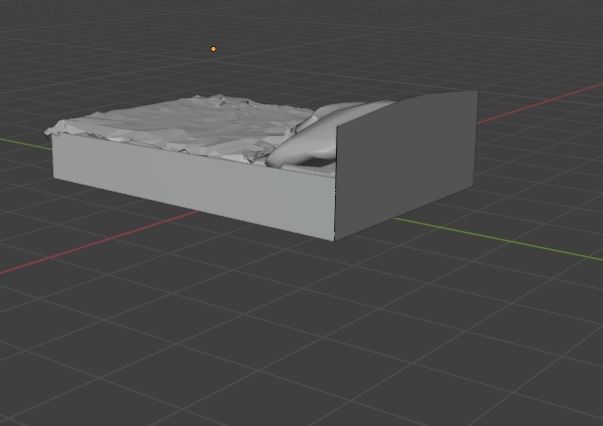 Bed Low Poly Good for any room Free low-poly 3D model_19