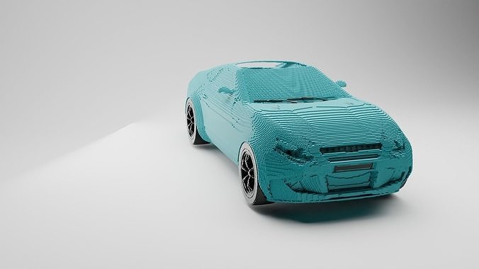 Minecraft car 3D model