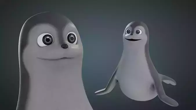 Rigged Cartoon Seal