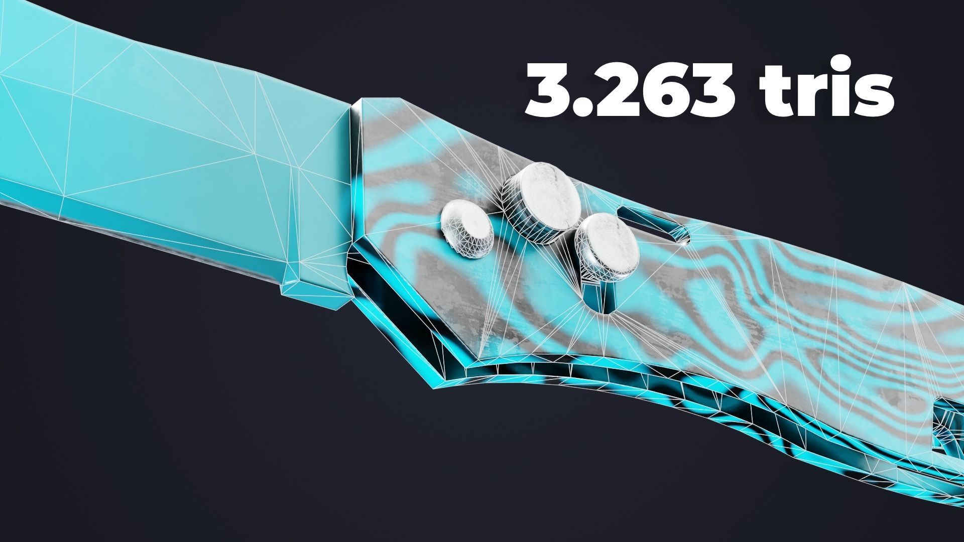 Combat Knife  Low-poly 3D model_21