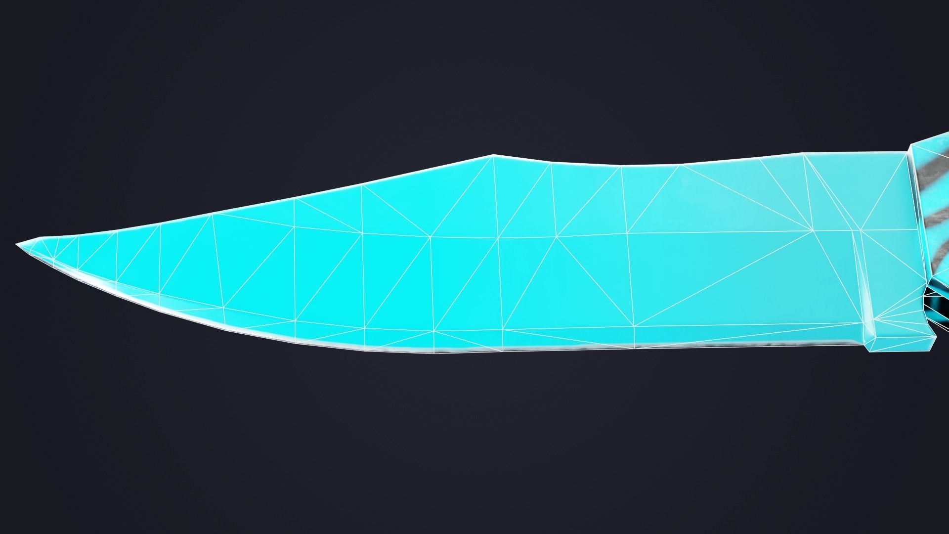Combat Knife  Low-poly 3D model_17