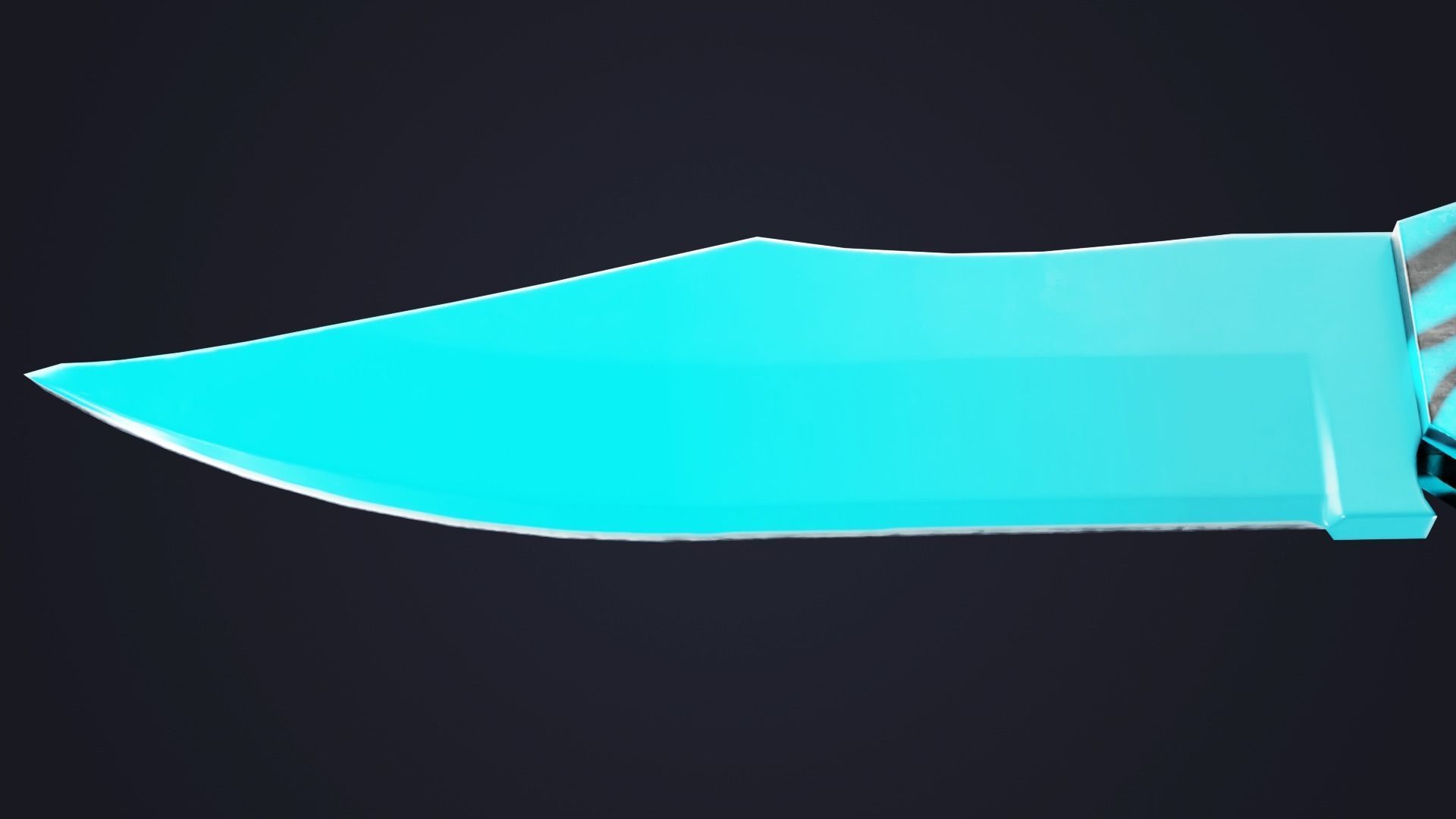 Combat Knife  Low-poly 3D model_7