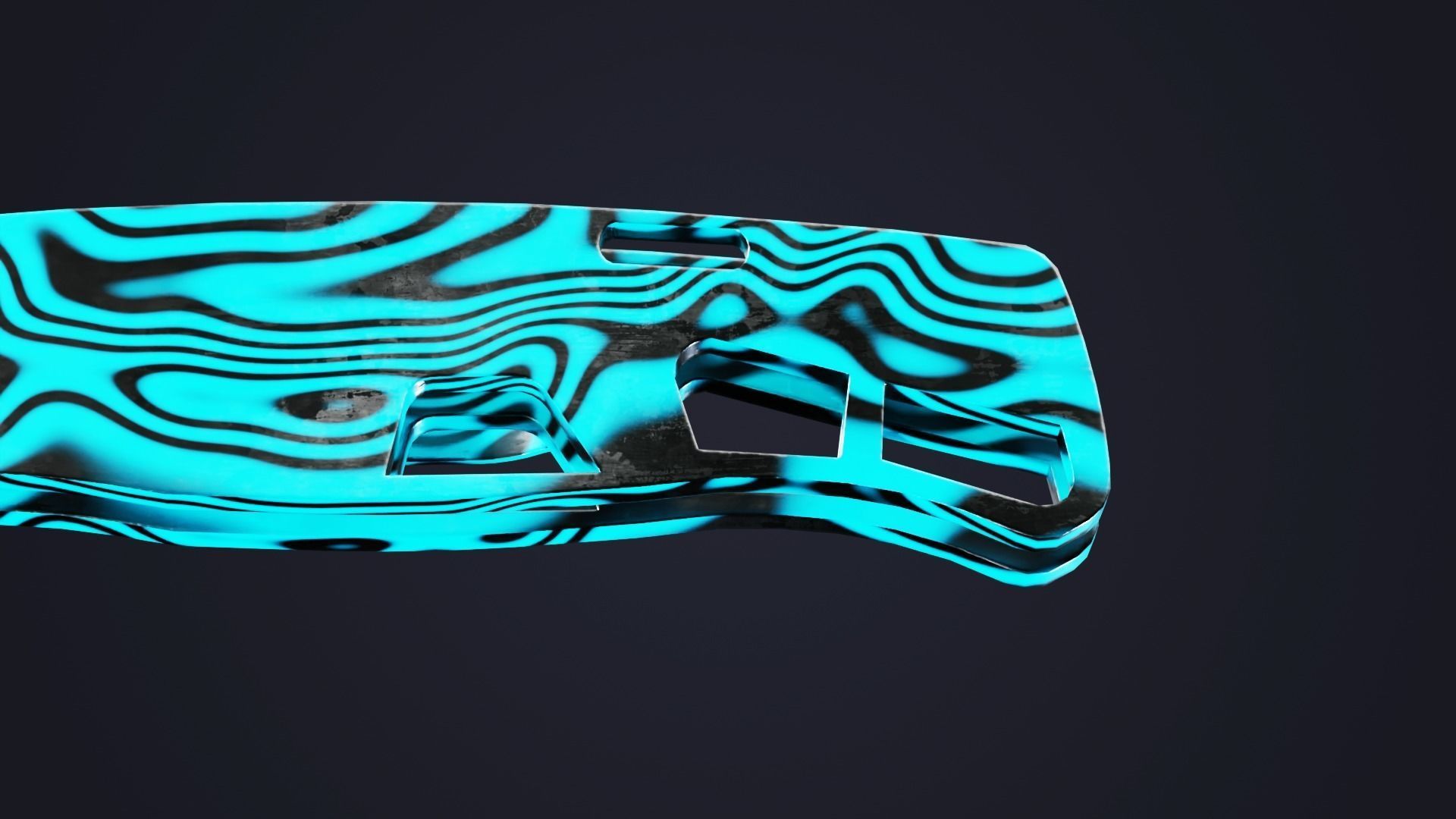 Combat Knife  Low-poly 3D model_6