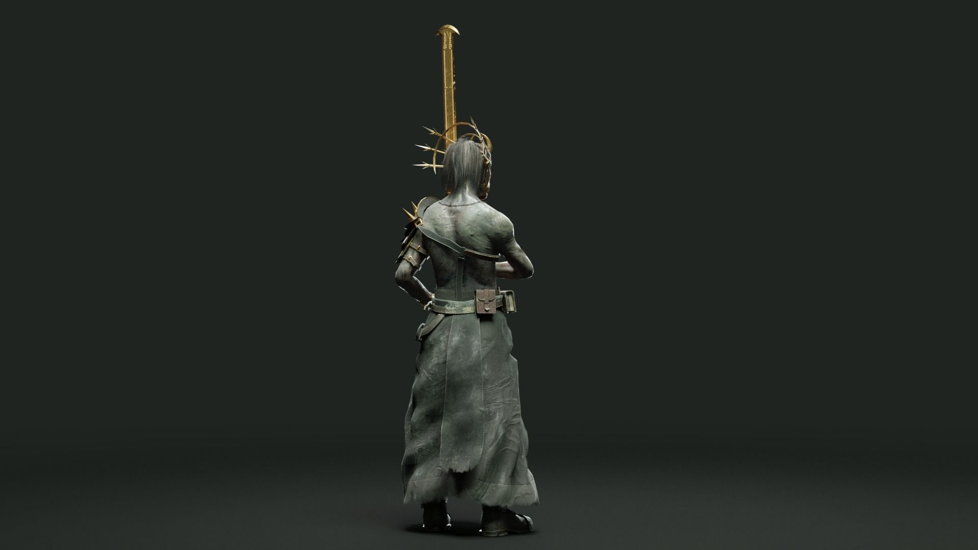 Cultist Low-poly 3D model_20
