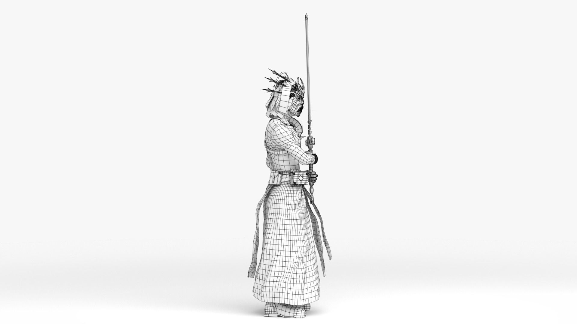 Cultist Low-poly 3D model_34