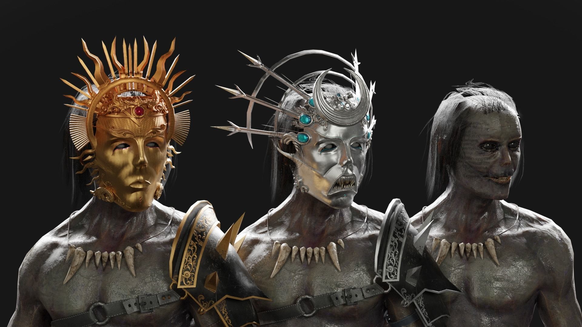 Cultist Low-poly 3D model_11