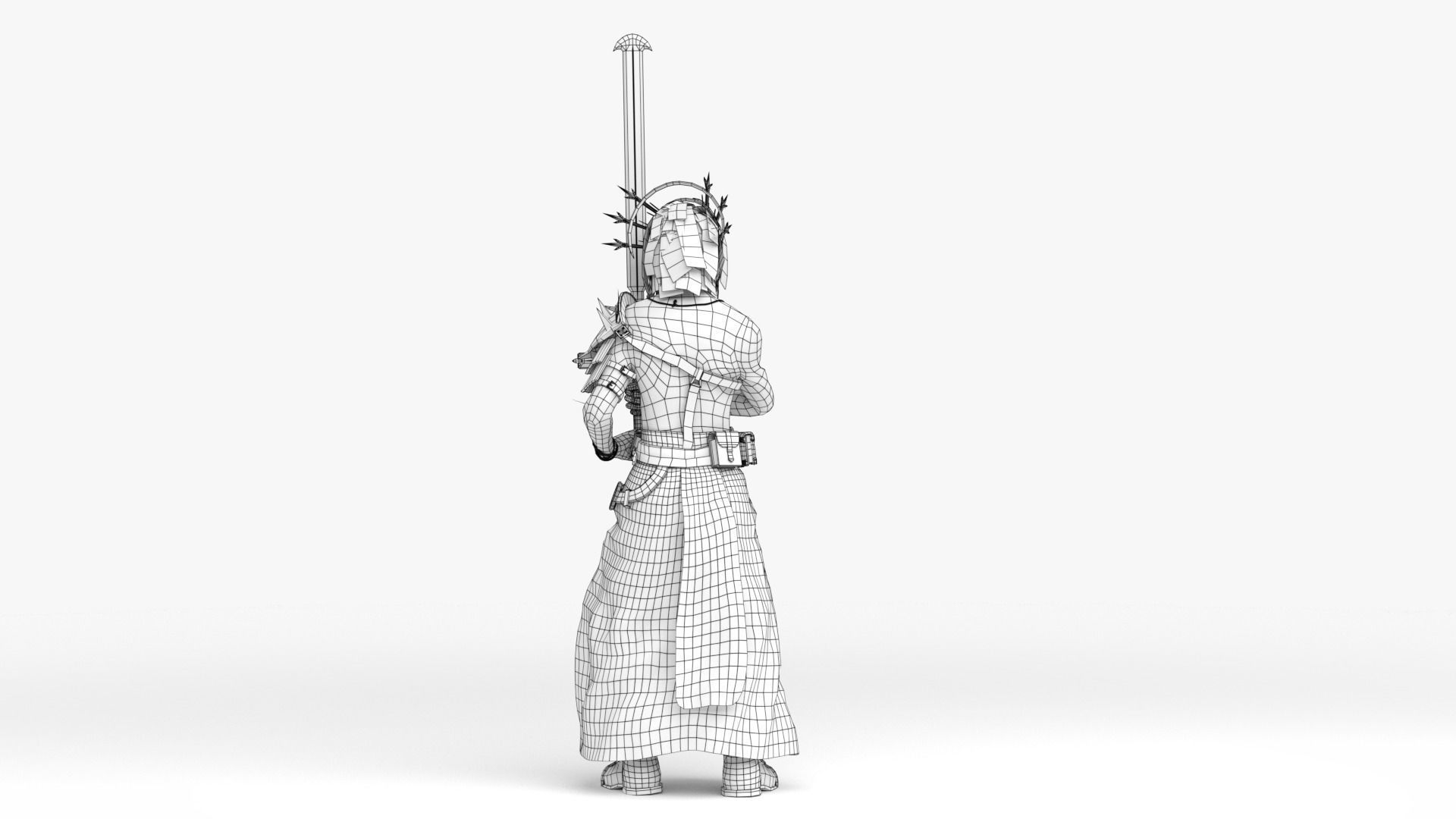 Cultist Low-poly 3D model_38