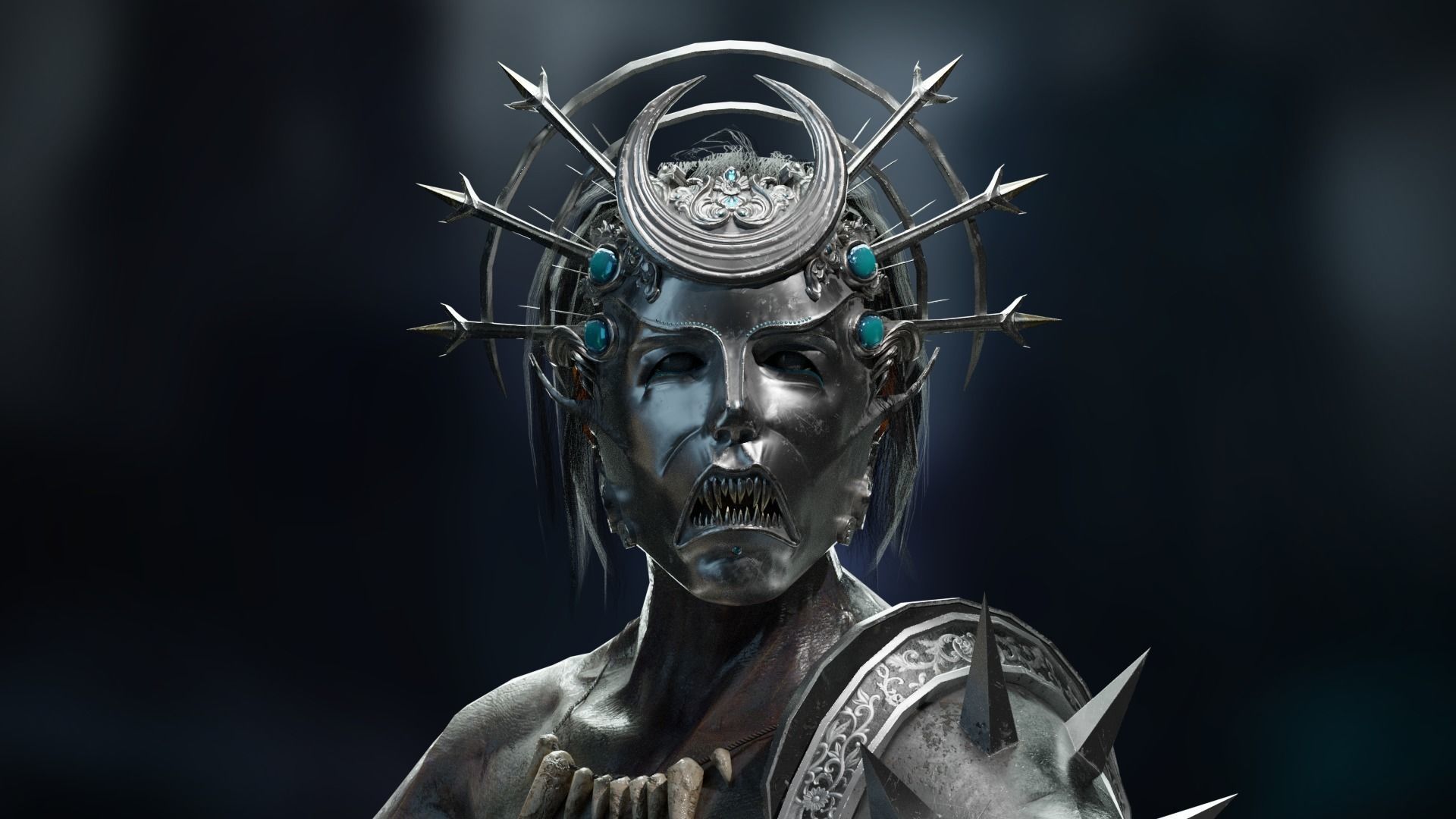 Cultist Low-poly 3D model_7