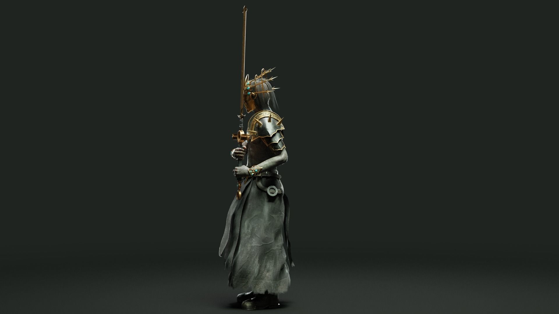 Cultist Low-poly 3D model_26