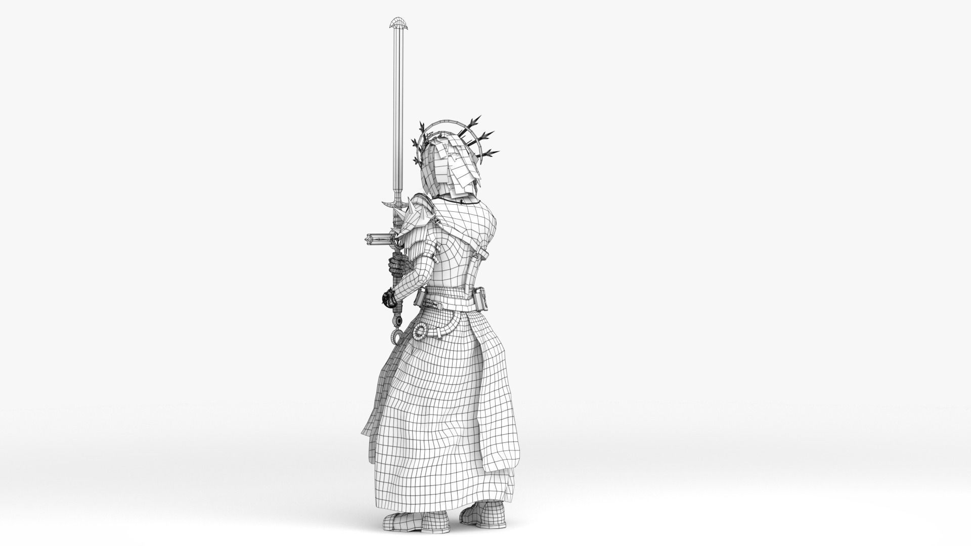 Cultist Low-poly 3D model_40