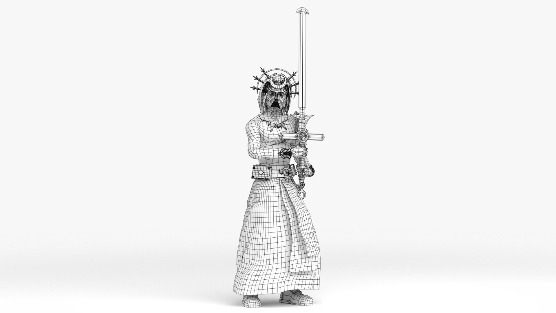 Cultist Low-poly 3D model_31