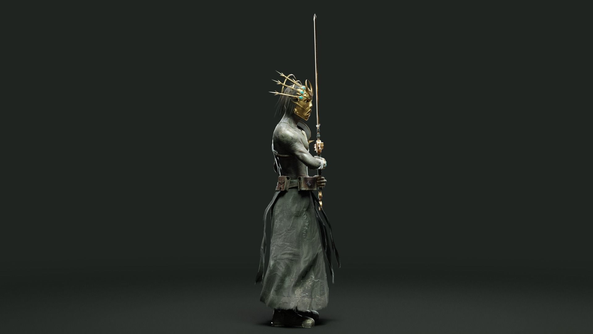 Cultist Low-poly 3D model_17