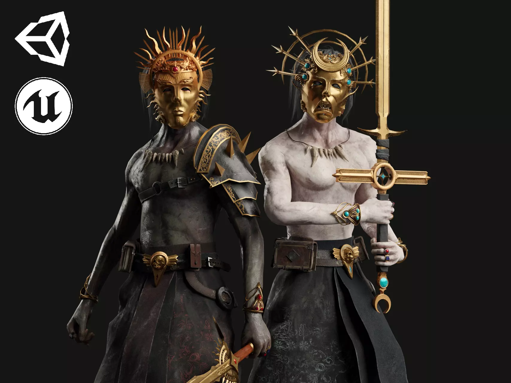 Cultist Low-poly 3D model_0