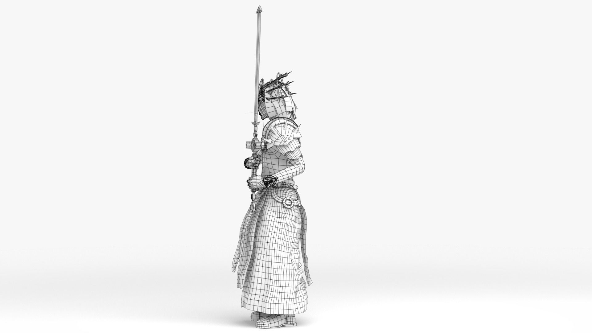 Cultist Low-poly 3D model_43