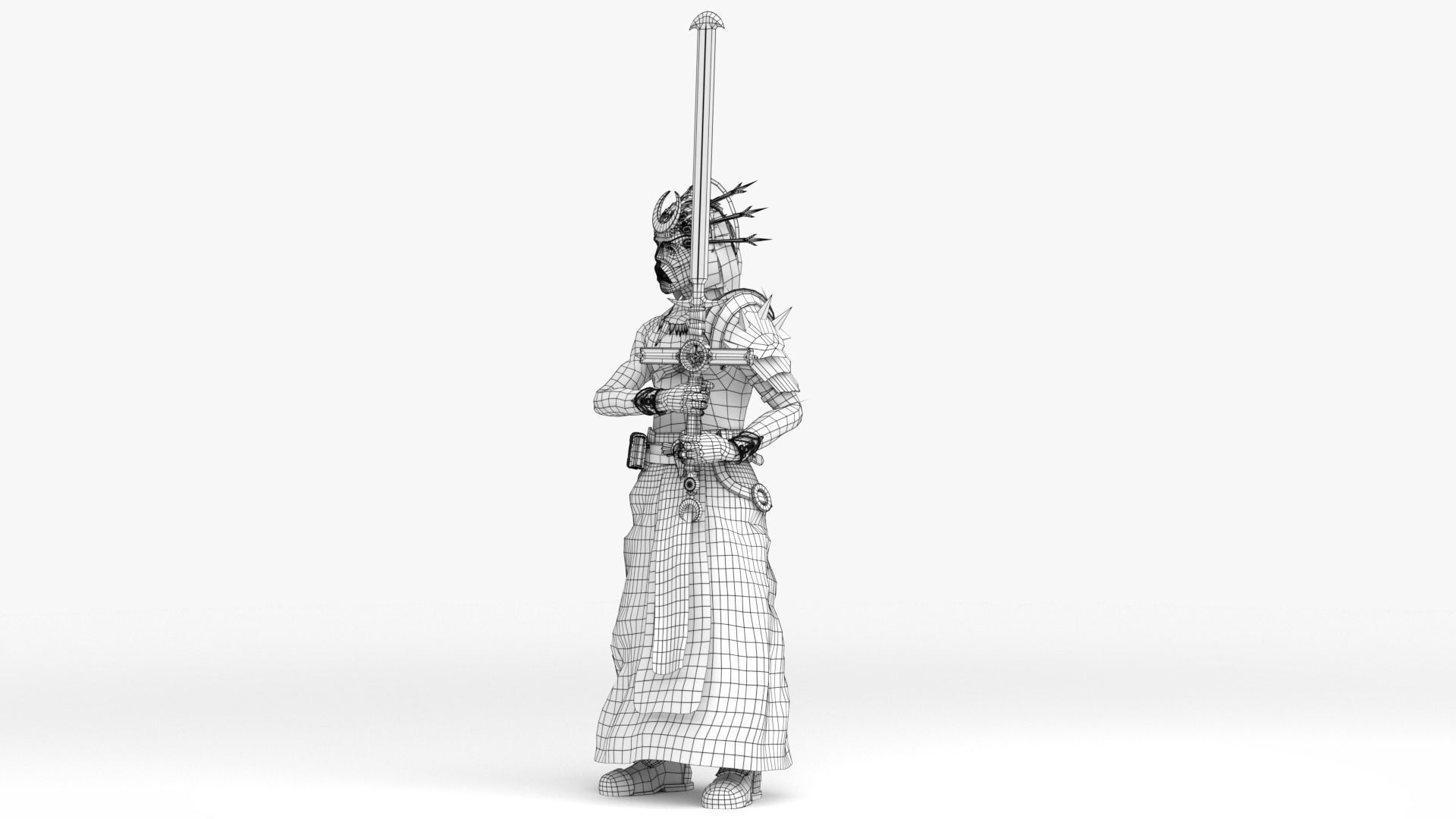 Cultist Low-poly 3D model_45