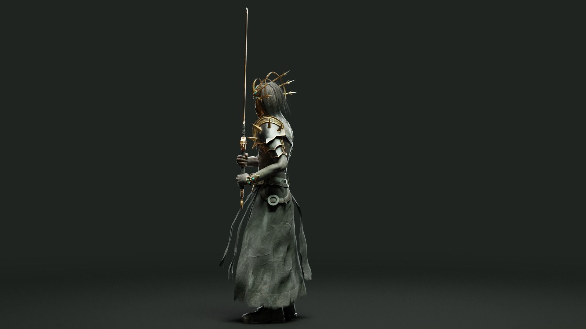 Cultist Low-poly 3D model_25