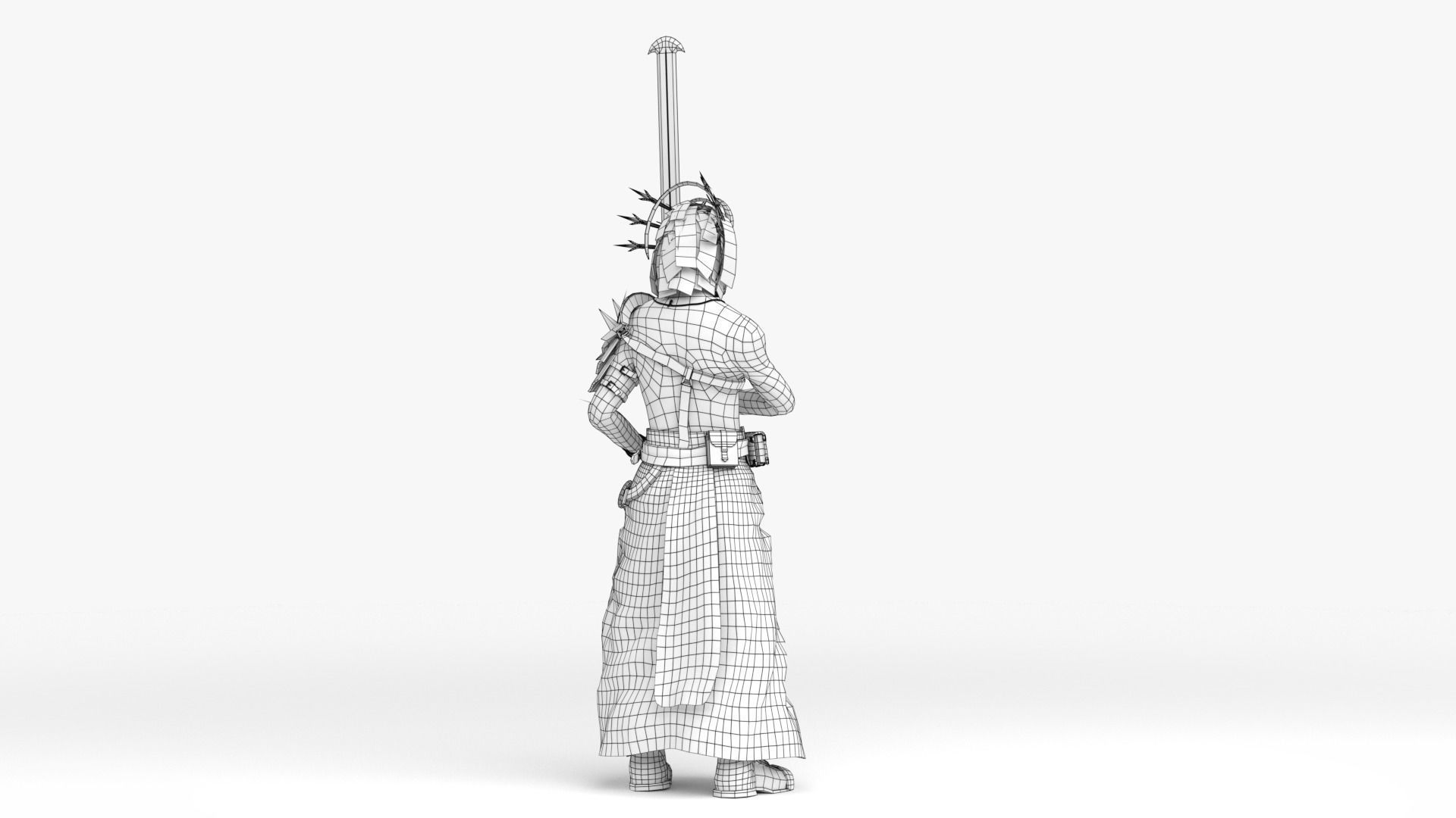 Cultist Low-poly 3D model_37