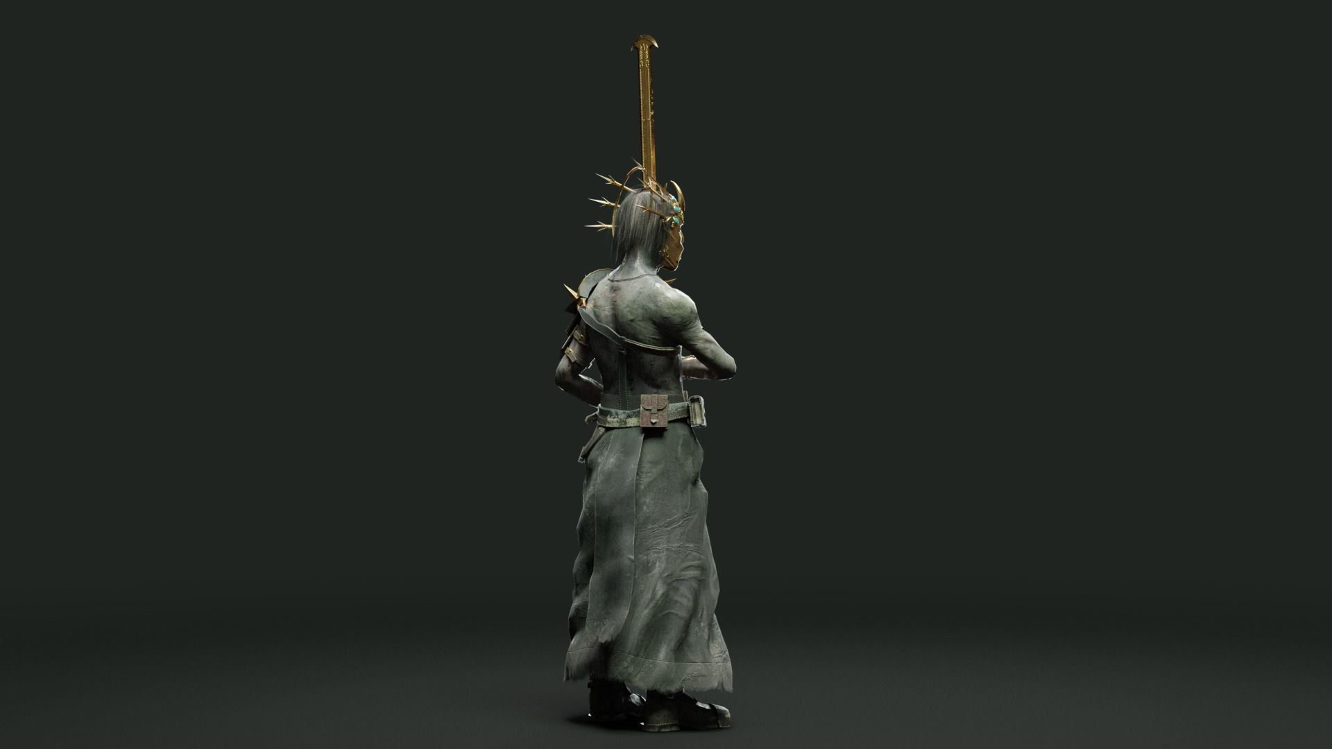 Cultist Low-poly 3D model_19