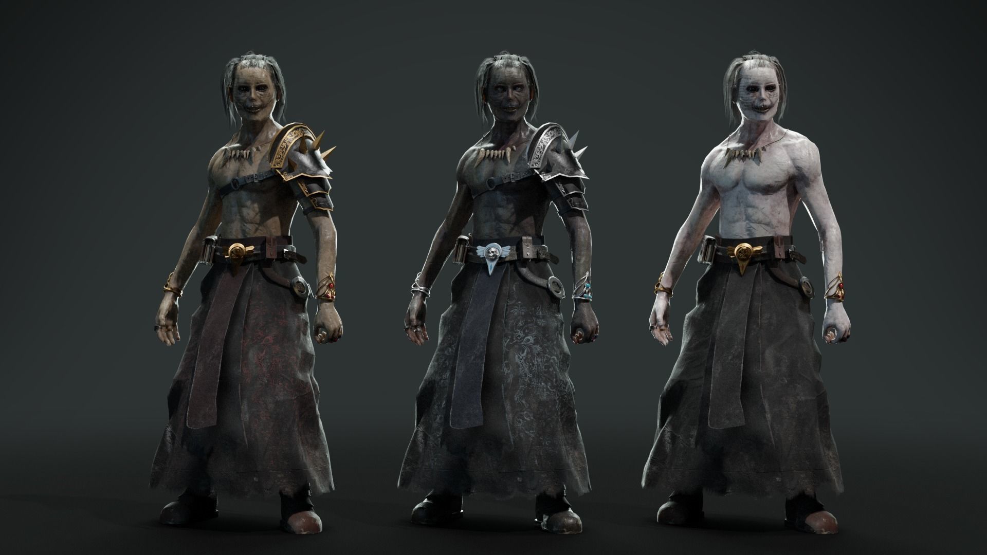 Cultist Low-poly 3D model_4