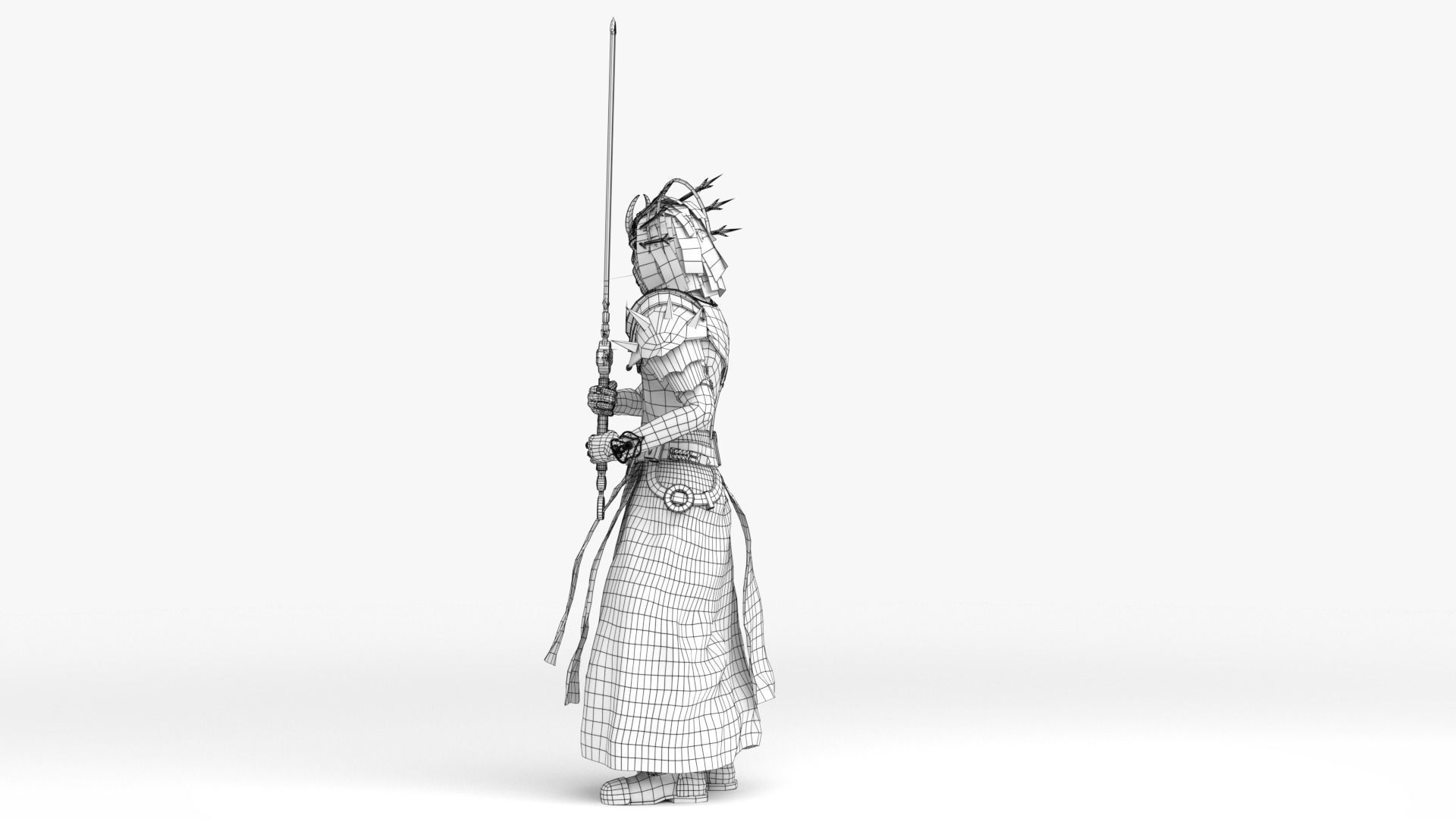 Cultist Low-poly 3D model_42