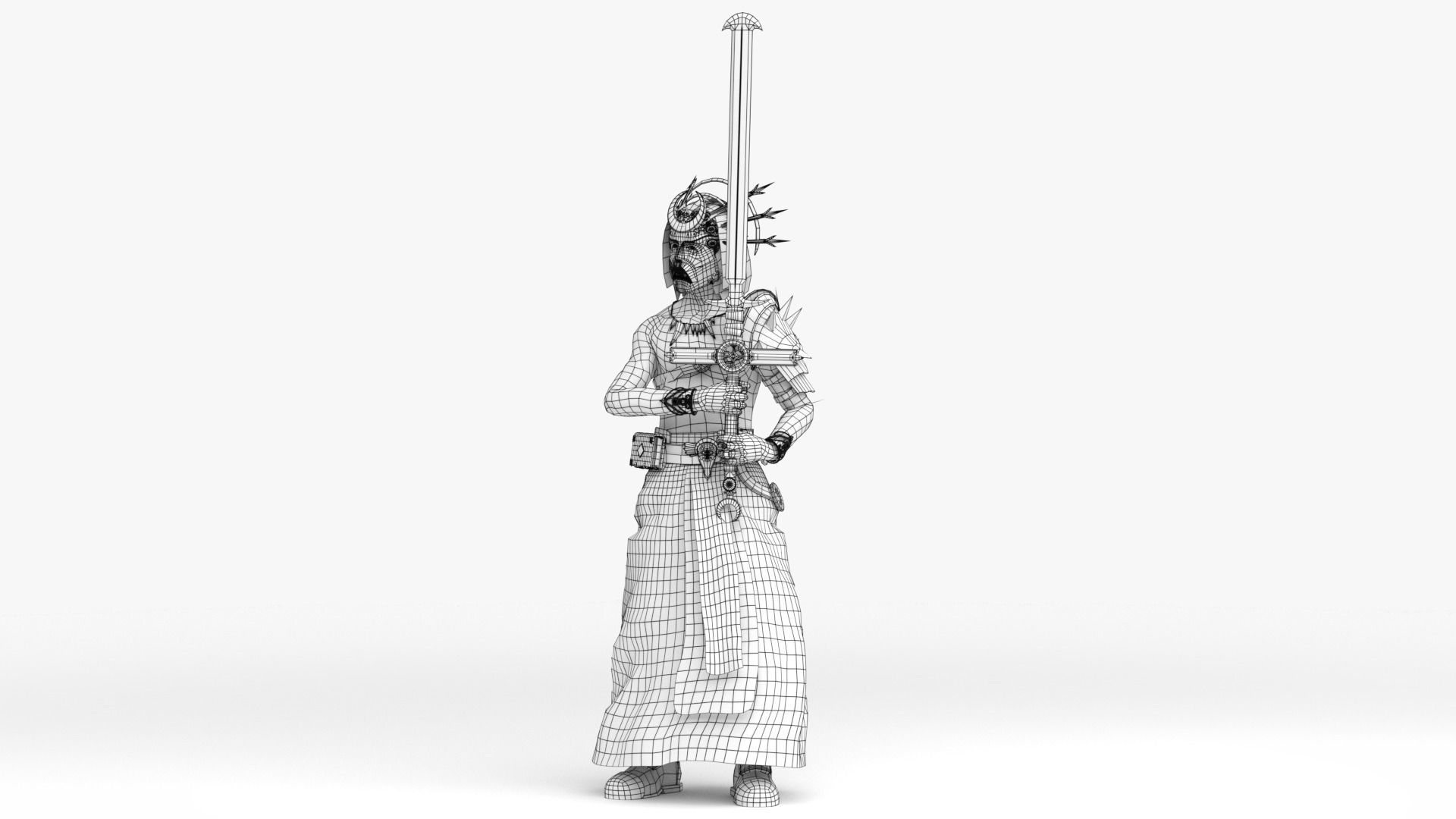 Cultist Low-poly 3D model_46