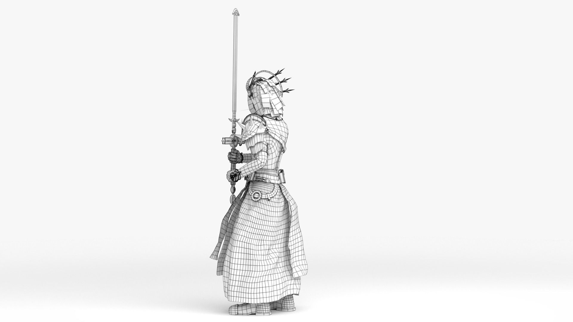 Cultist Low-poly 3D model_41