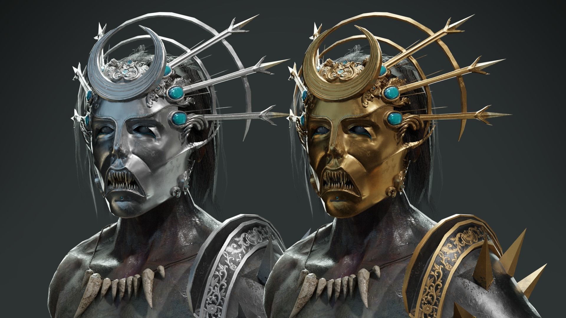 Cultist Low-poly 3D model_5