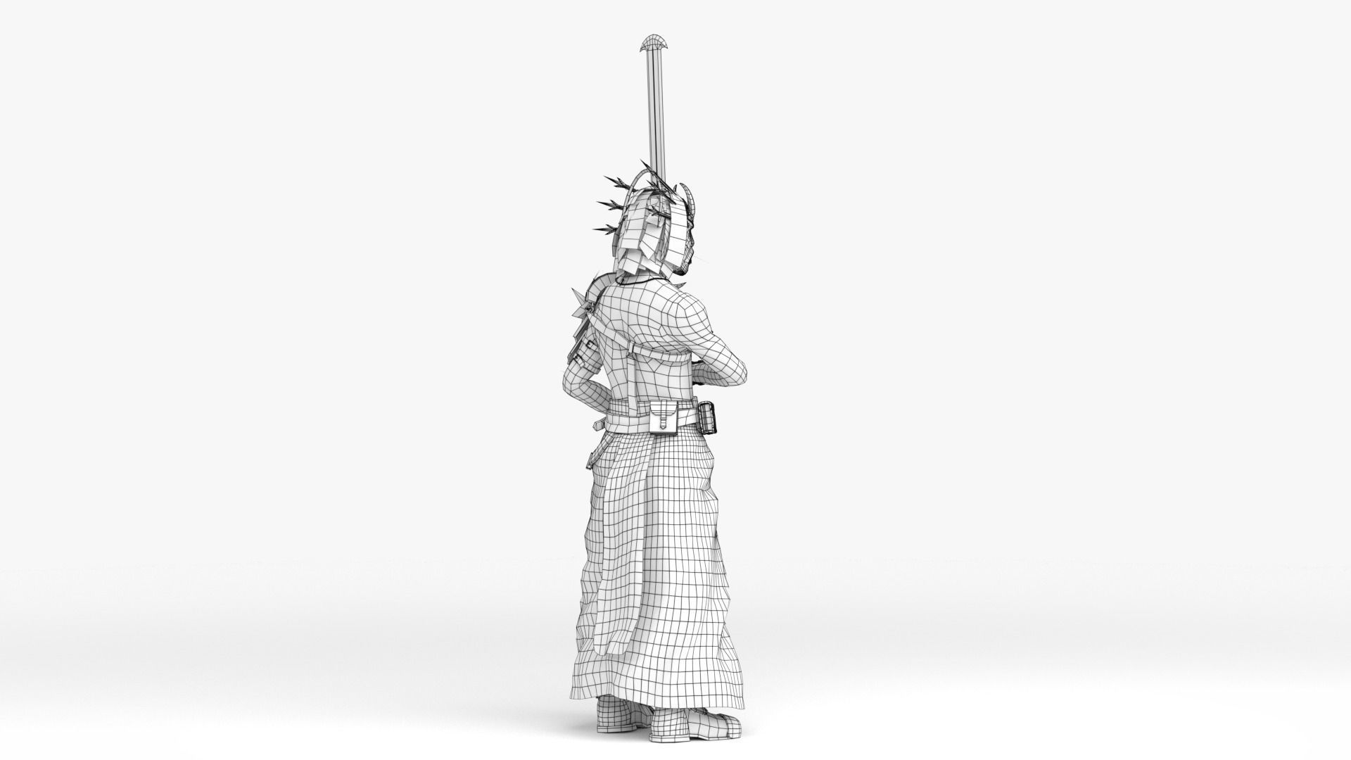 Cultist Low-poly 3D model_36