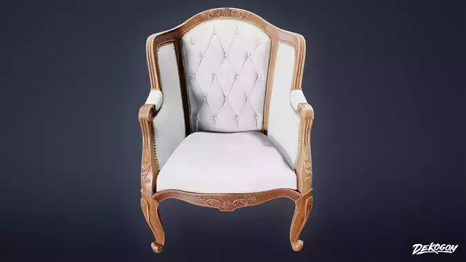VICTORIAN - Chair 04 - LOW POLY AND NANITE