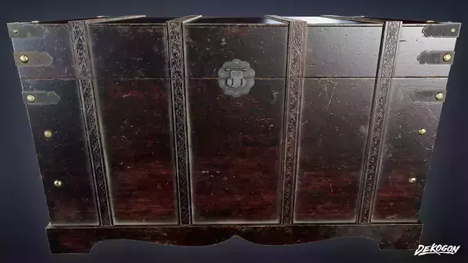 VICTORIAN - Chest 01 - LOW POLY AND NANITE