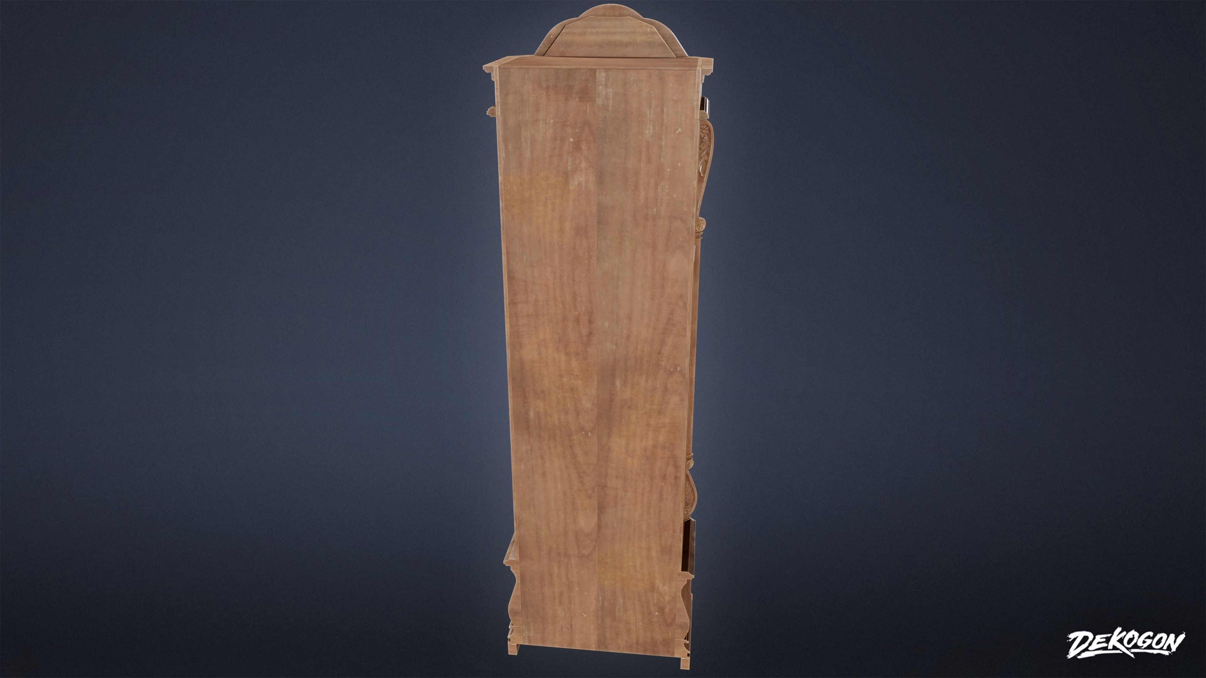 VICTORIAN - Clock Grandfather 01 - LOW POLY AND NANITE Low-poly 3D model_2