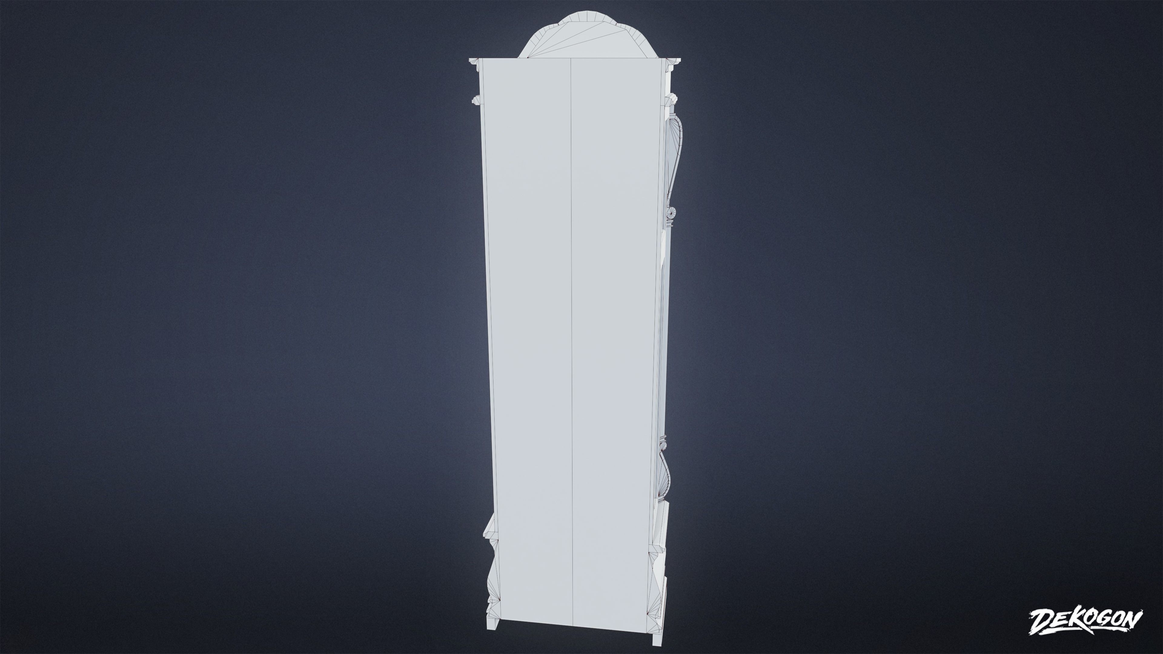 VICTORIAN - Clock Grandfather 01 - LOW POLY AND NANITE Low-poly 3D model_8