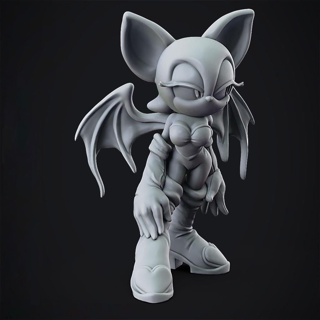 Rouge the Bat - Sonic Adventure 2  - 3D Print model  3D print model_4