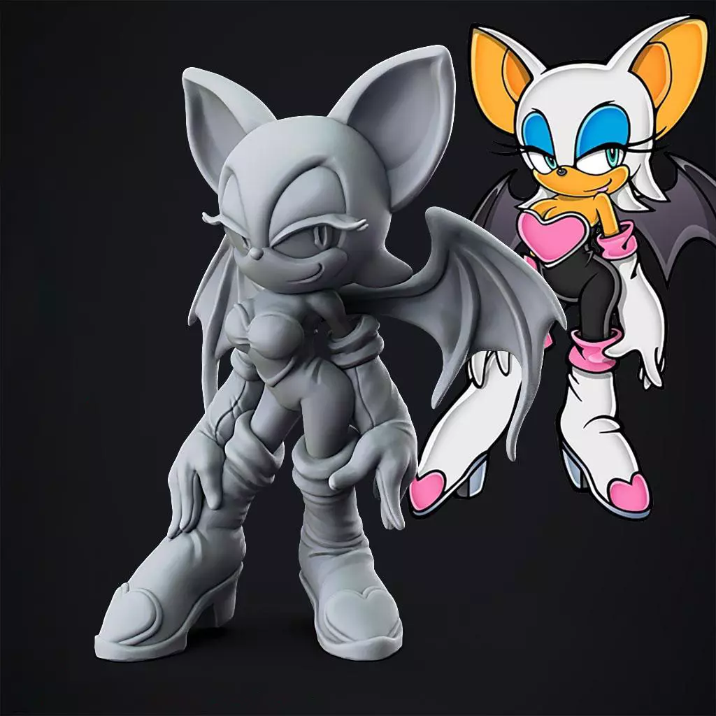 Rouge the Bat - Sonic Adventure 2  - 3D Print model  3D print model_0