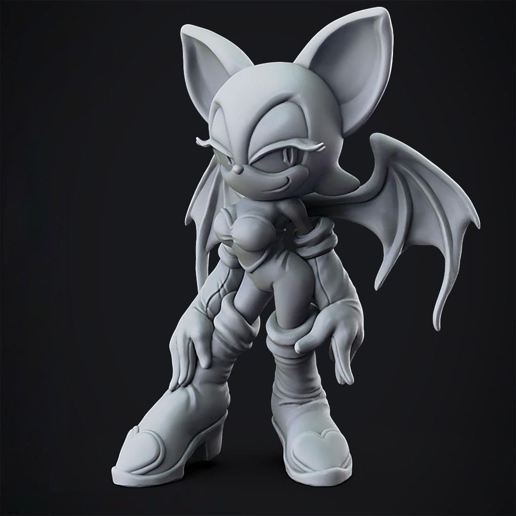 Rouge the Bat - Sonic Adventure 2  - 3D Print model  3D print model_1