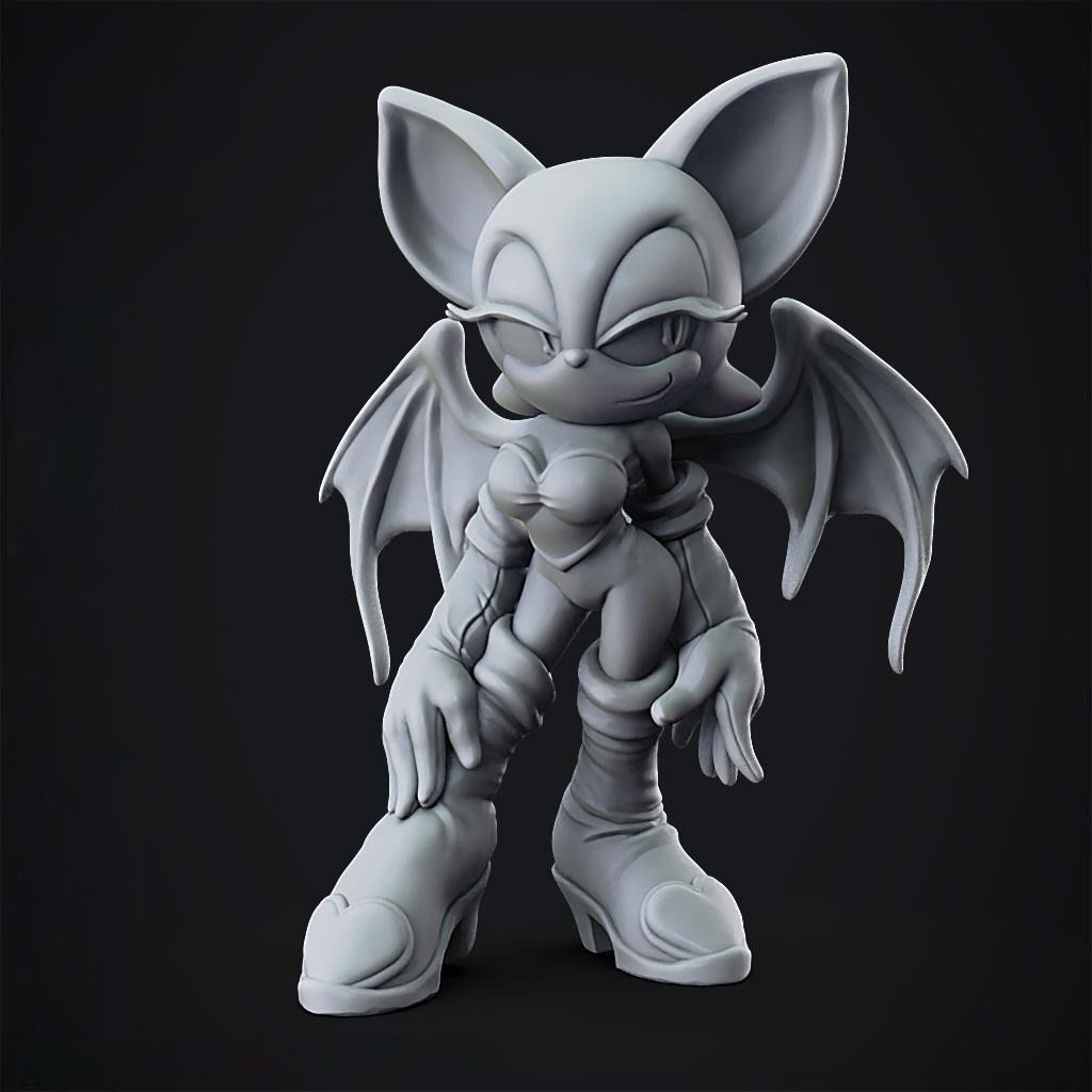 Rouge the Bat - Sonic Adventure 2  - 3D Print model  3D print model_2