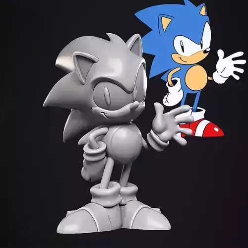 Sonic CD - Sega  - 3D Print model  3D print model
