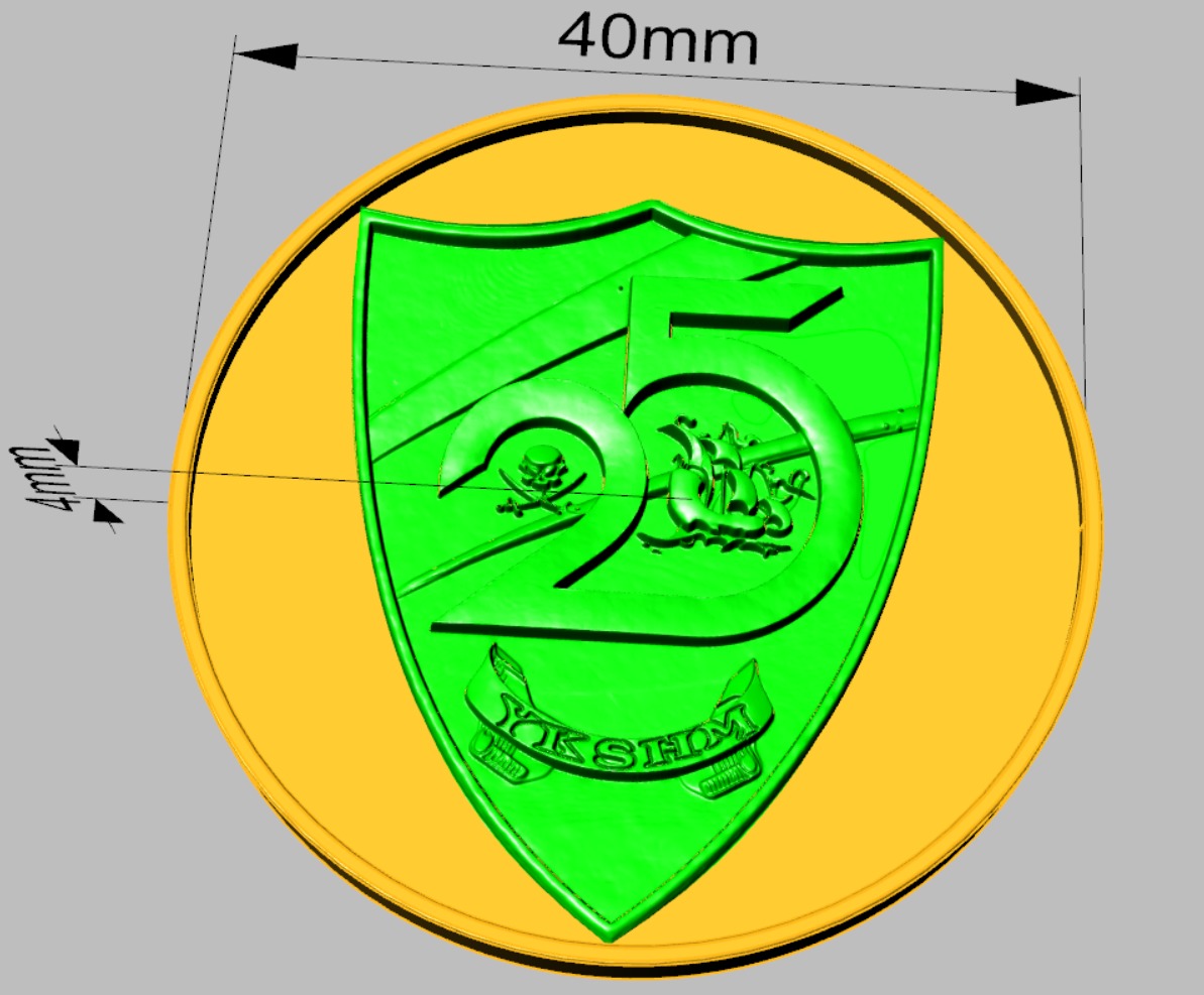 Pirate Emblem 3D print model_5
