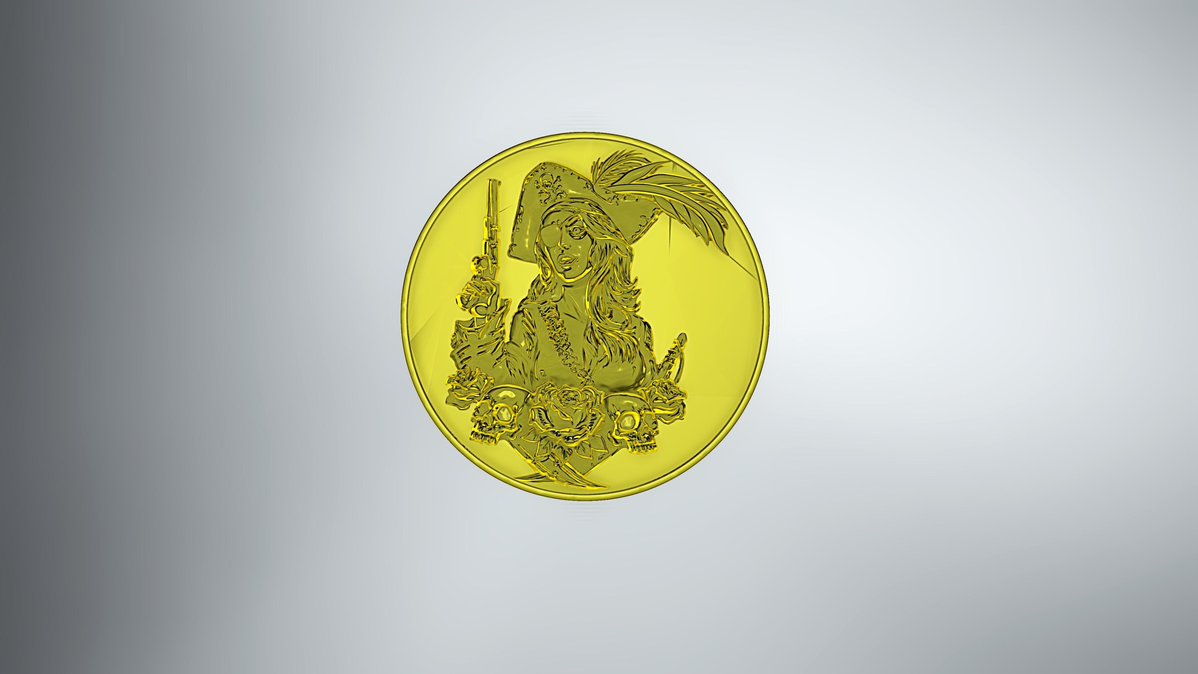Pirate Emblem 3D print model_2