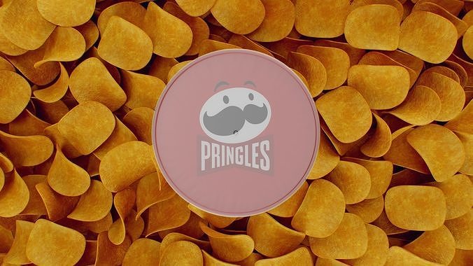 Pringles Original Low-poly 3D model 4