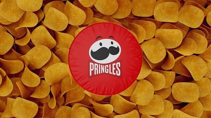 Pringles Original Low-poly 3D model 5