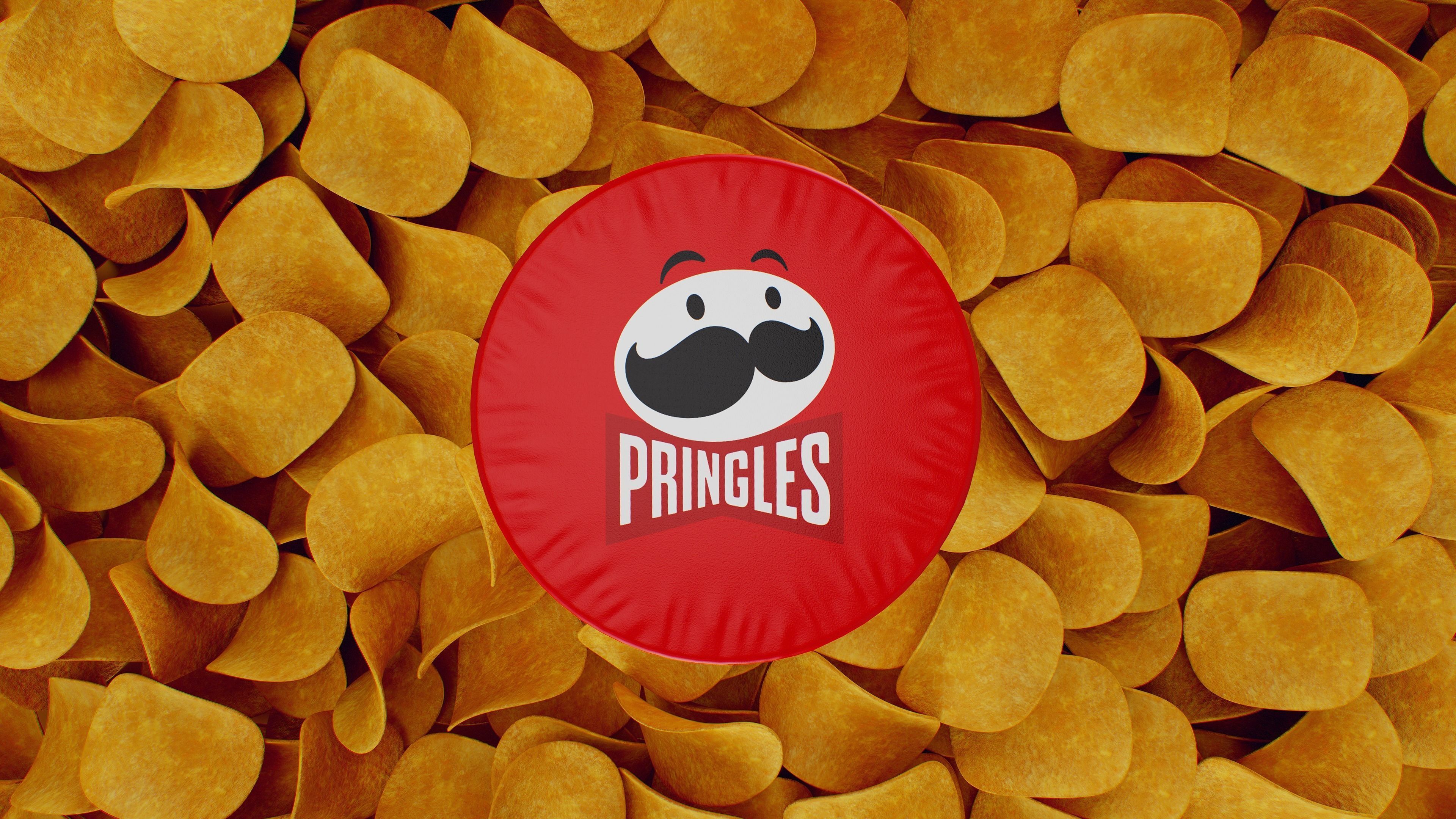Pringles Original Low-poly 3D model_5