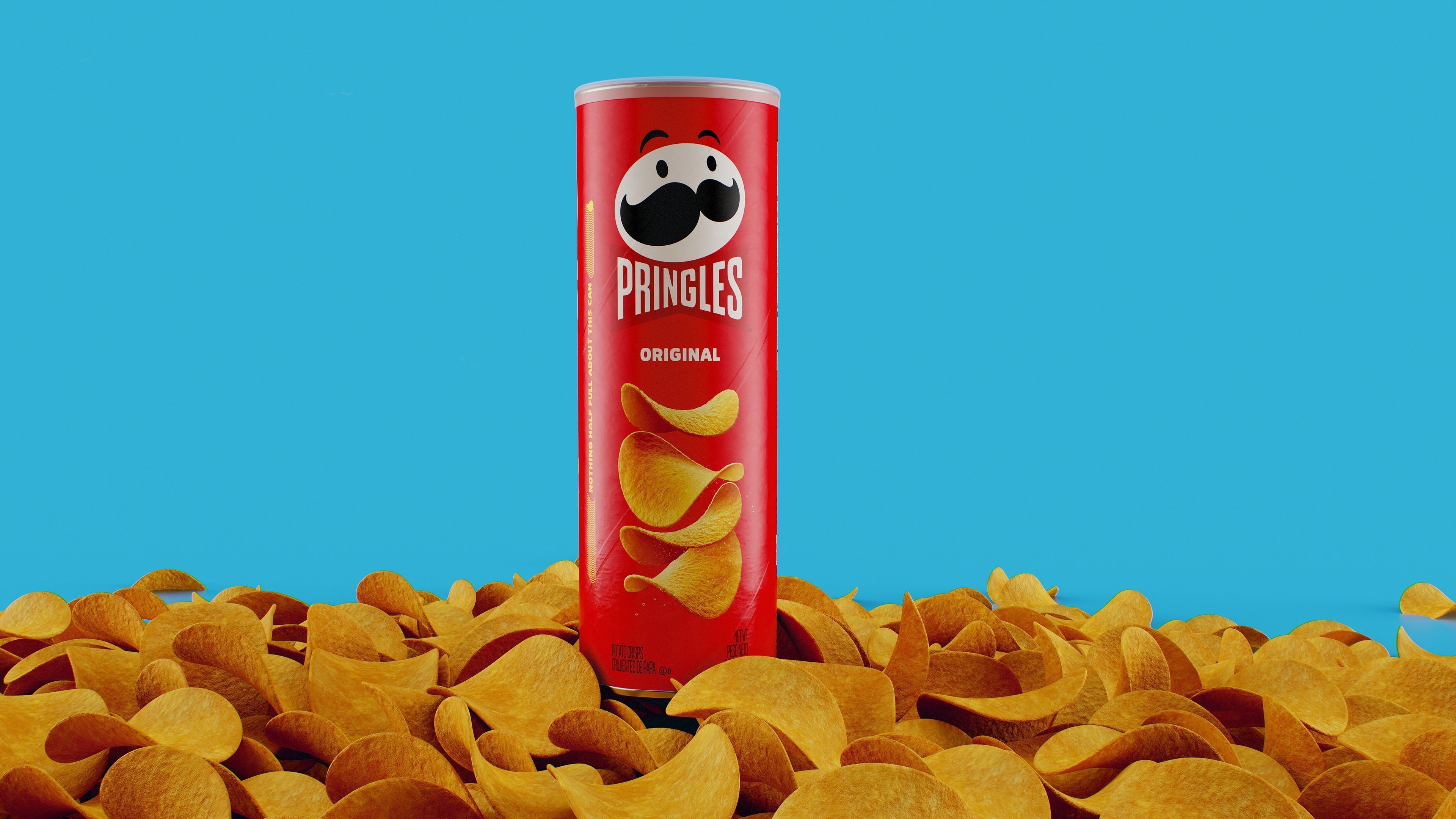 Pringles Original Low-poly 3D model_2