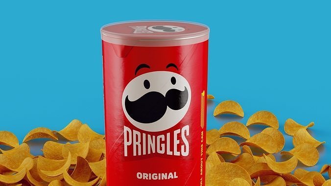 Pringles Original Low-poly 3D model 3